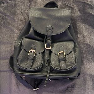 Black Backpack purse